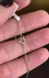 White Gold with Orange Pear Shape Lab Diamond Necklace