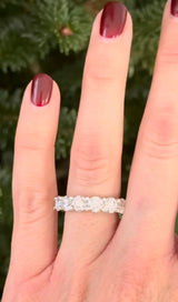 White Gold 7.21ct Lab Diamond Eternity Band
