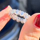 White Gold 7.21ct Lab Diamond Eternity Band