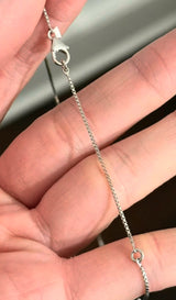 White Gold Blue & White Lab Diamond Necklace