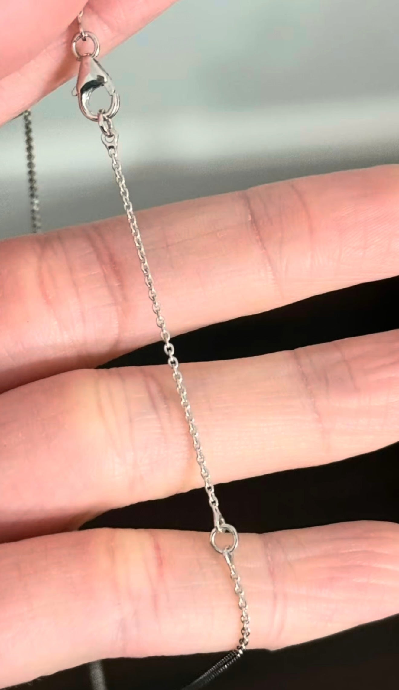 White Gold Yellow & White Lab Diamond Necklace