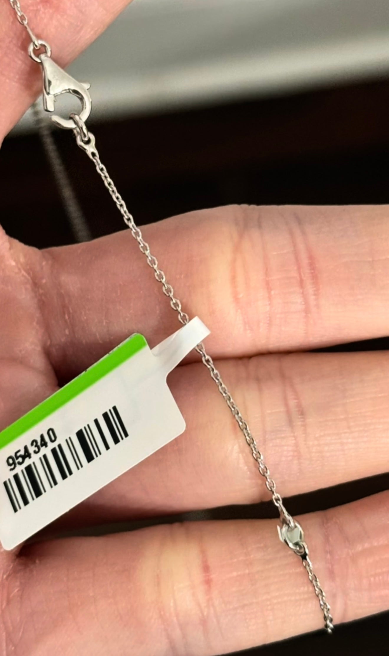 White Gold Heart Shape Lab Diamond Necklace