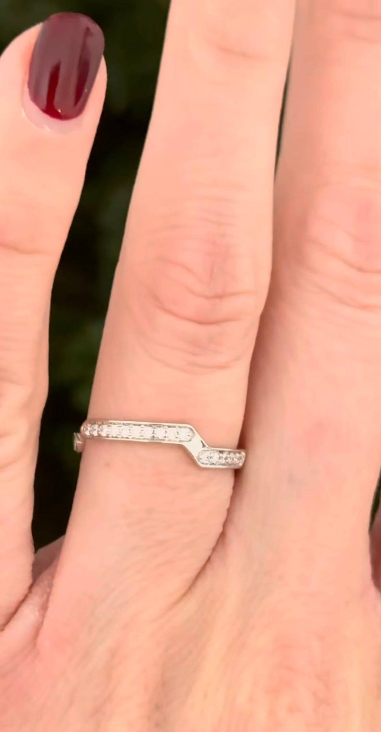 White & Rose Gold Lab Diamond Ring Set