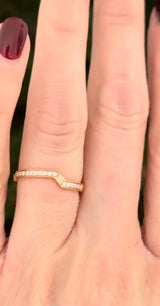 White & Rose Gold Lab Diamond Ring Set