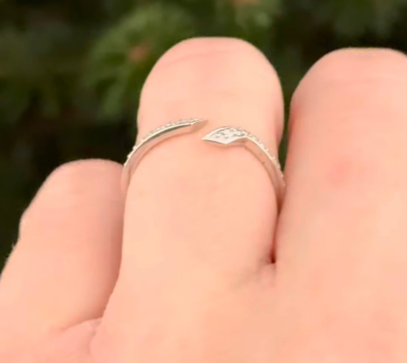 White & Rose Gold Lab Diamond Band Set