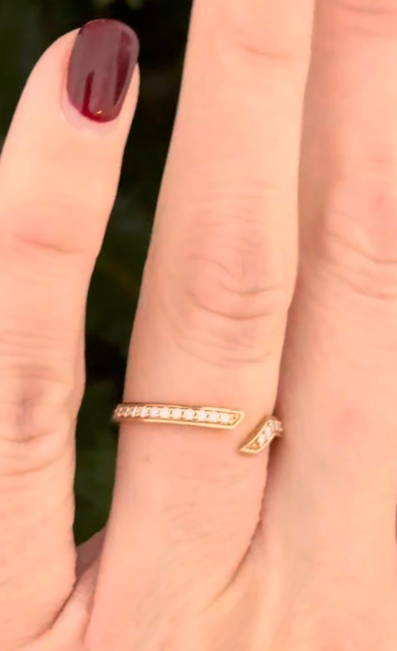 White & Rose Gold Lab Diamond Band Set