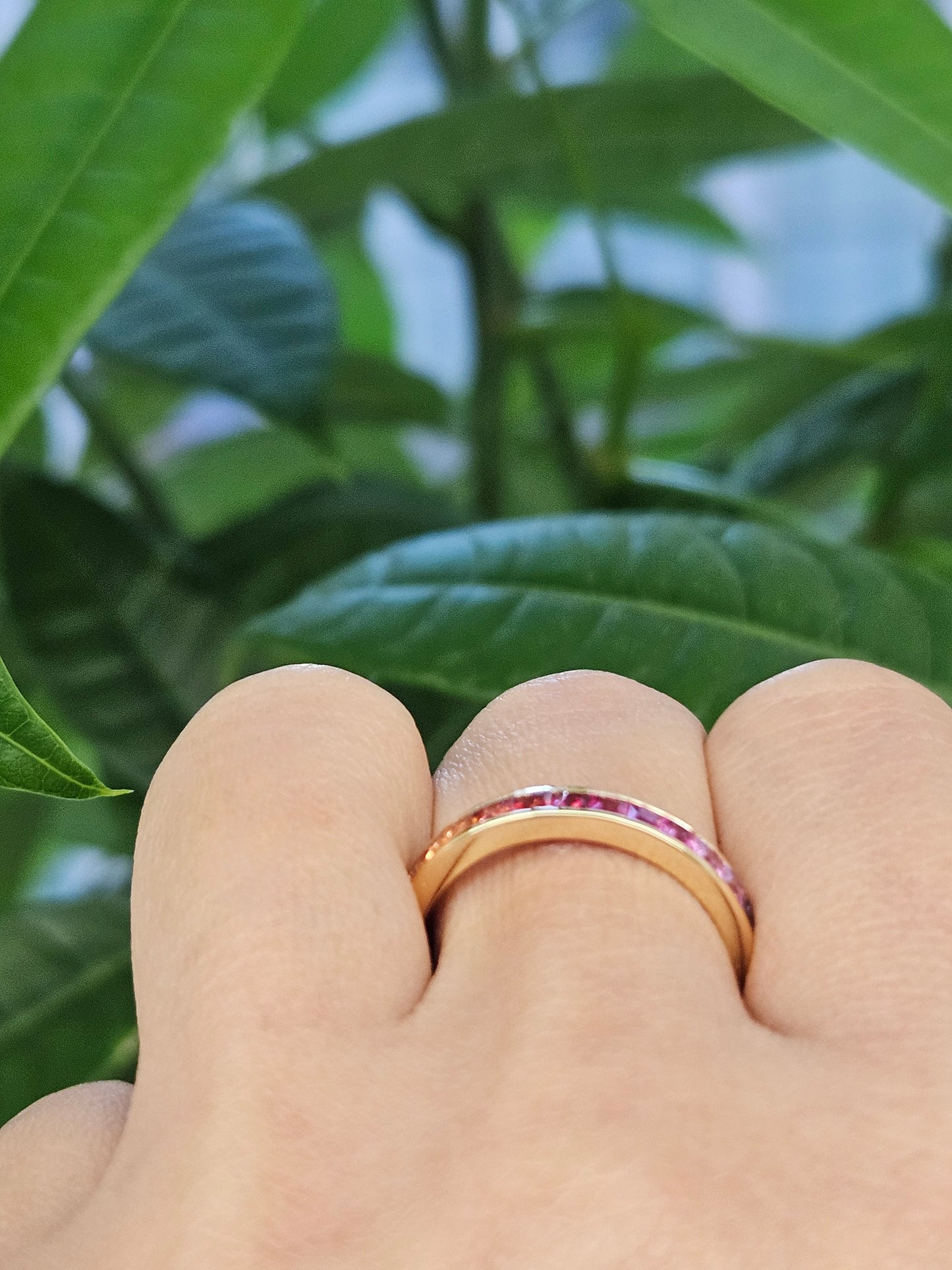 Ombre Sapphire Natural Diamond Ring