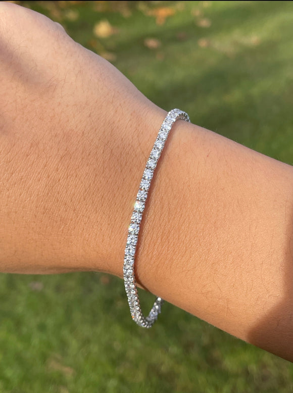 6.35ct lab diamond tennis bracelet 7inch