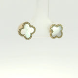 Clover Studs 14K