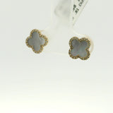 Clover Studs 14K