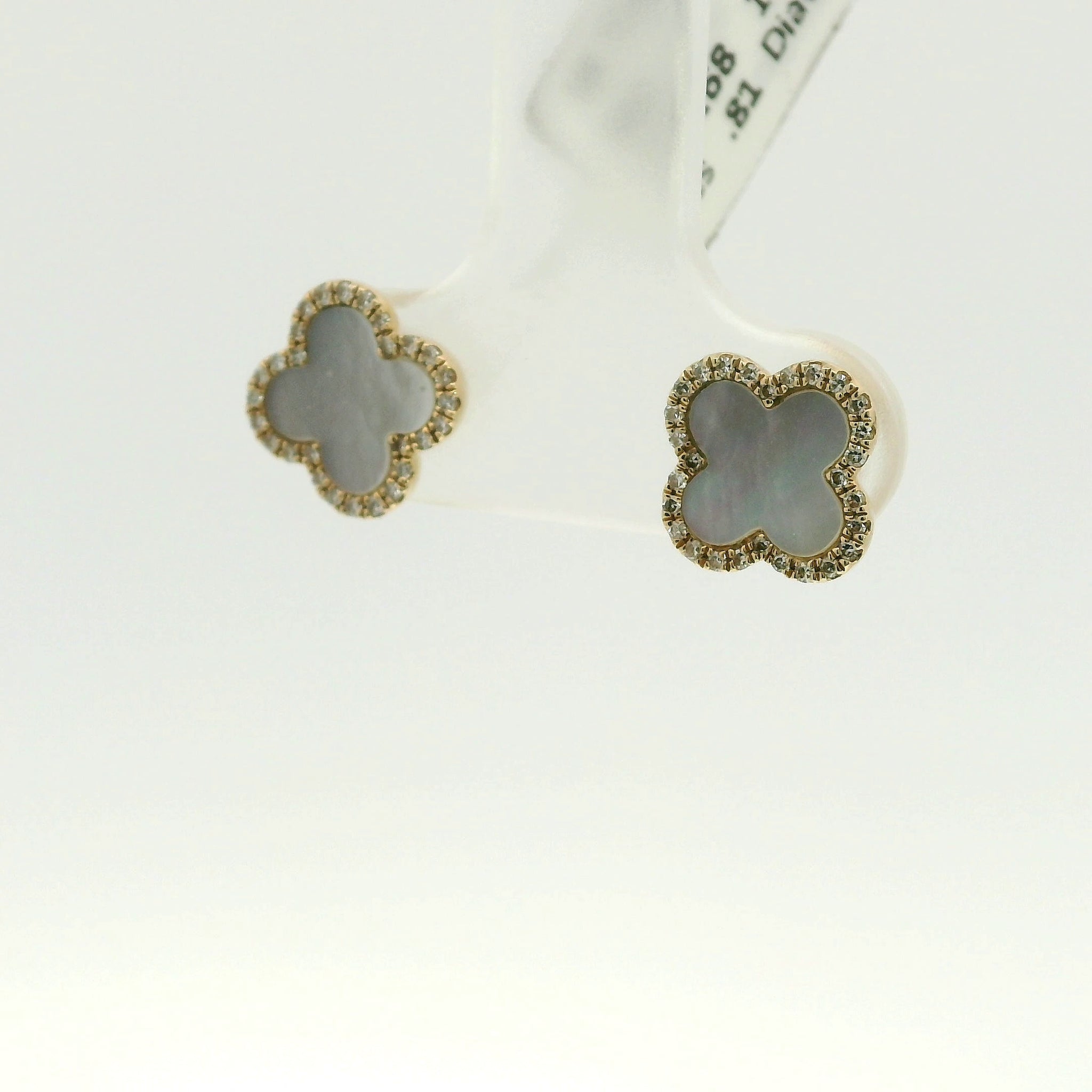 Clover Studs 14K