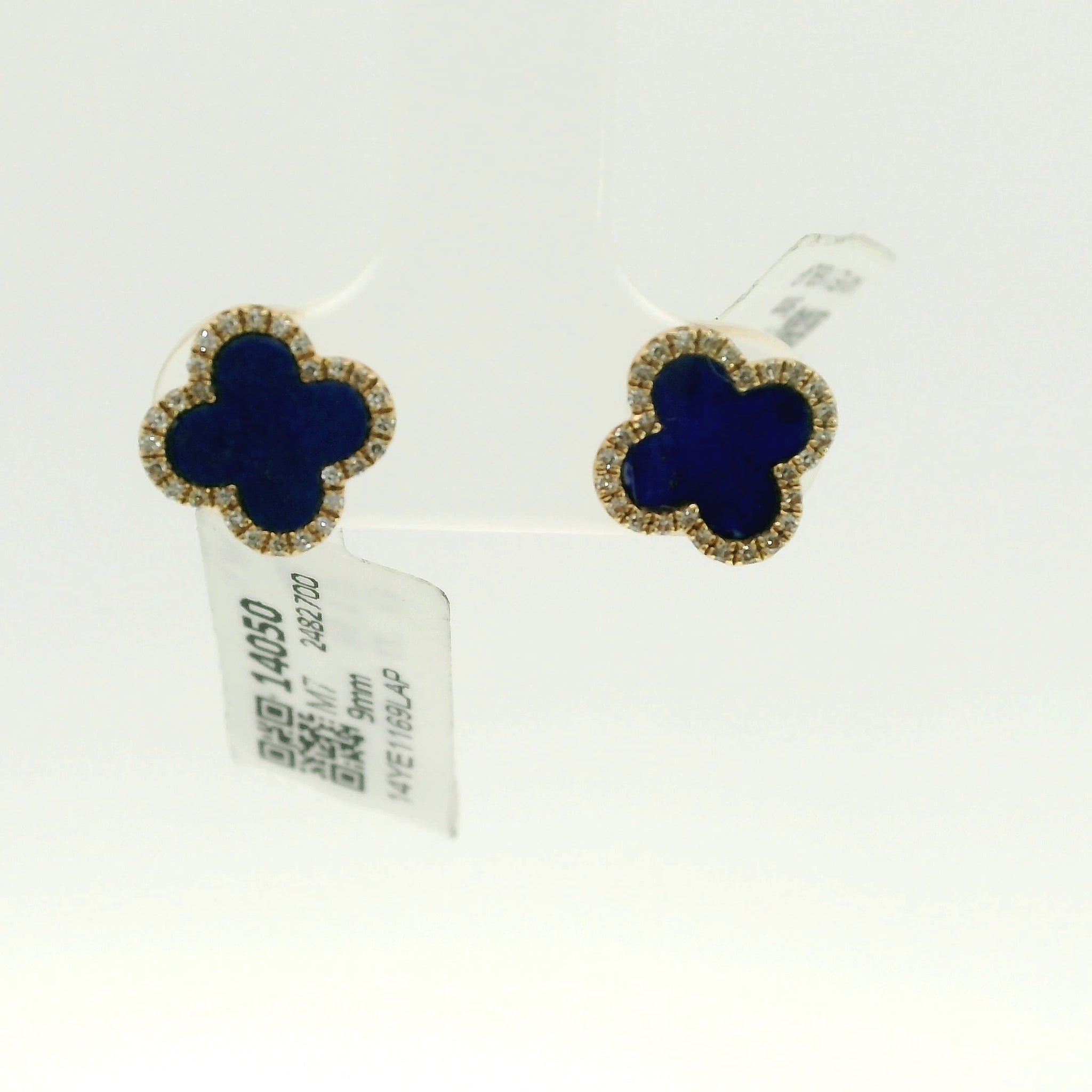 Clover Studs 14K