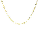 14K Gold Paper Clip Chain