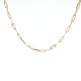 14K Gold Paper Clip Chain