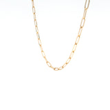 14K Gold Paper Clip Chain