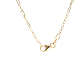 14K Gold Paper Clip Chain
