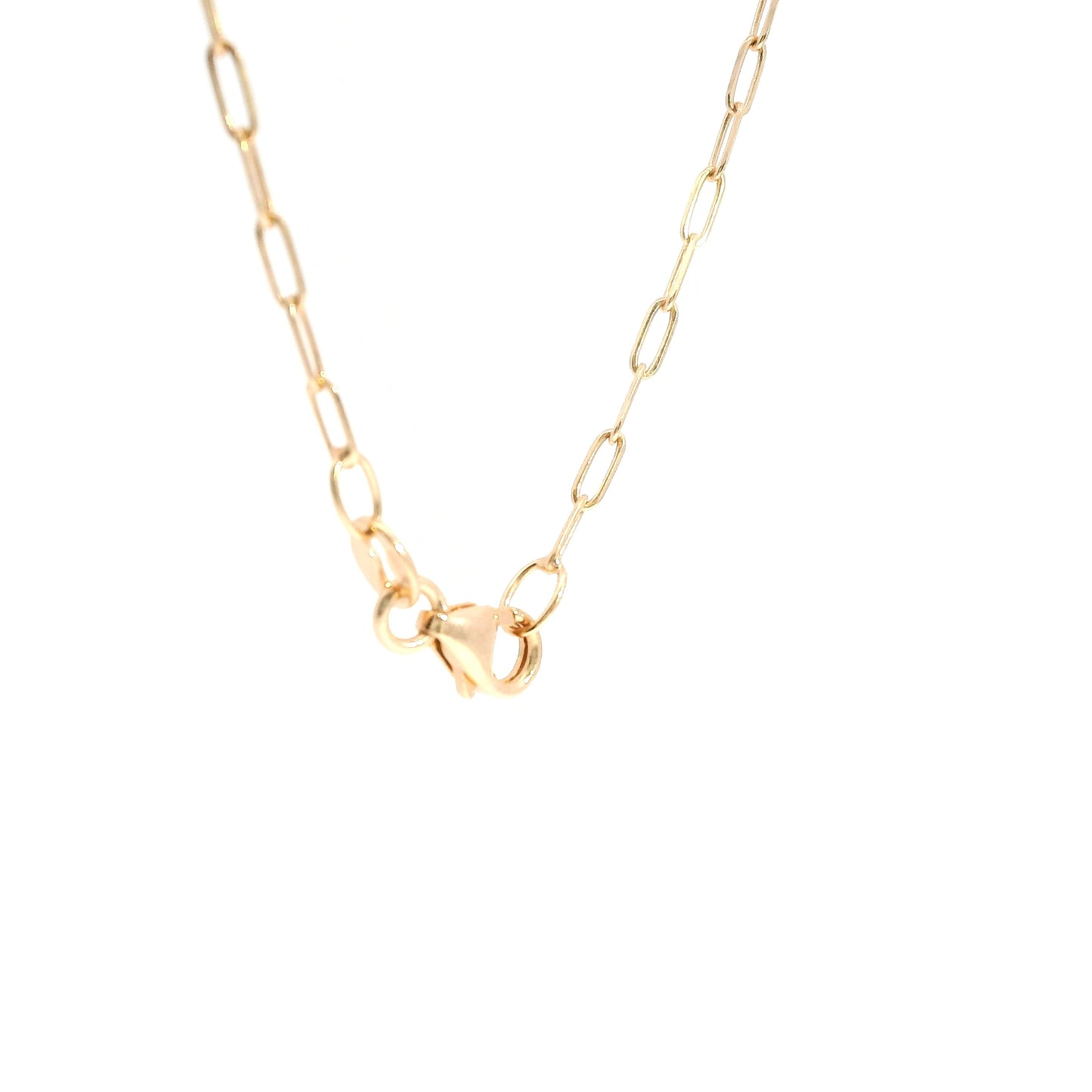 14K Gold Paper Clip Chain