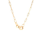 14K Gold Paper Clip Chain