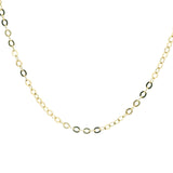 14K Yellow Gold Flat Cable Chain