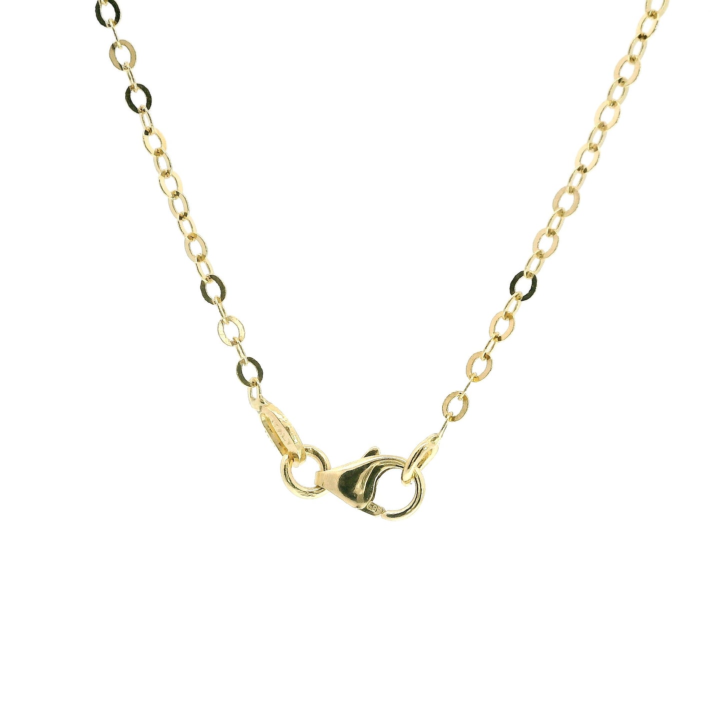 14K Yellow Gold Flat Cable Chain