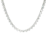 17" 3 Prongs Lab Diamond Tennis Necklace
