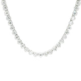 17" 3 Prongs Lab Diamond Tennis Necklace