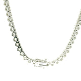 17" 3 Prongs Lab Diamond Tennis Necklace