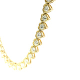 Heart Shape Lab Diamond 18" Tennis Necklace