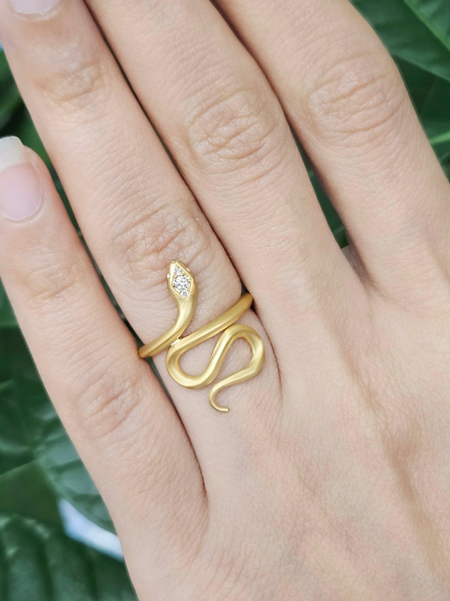 Snake Lab-Grown Diamond Ring