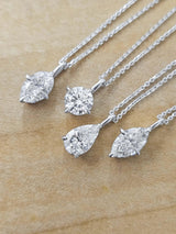 IGI-Certified 1 CT Diamond Grown Diamond Pendant with chain