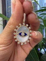 14KT Yellow Gold Evil Eye Pendant