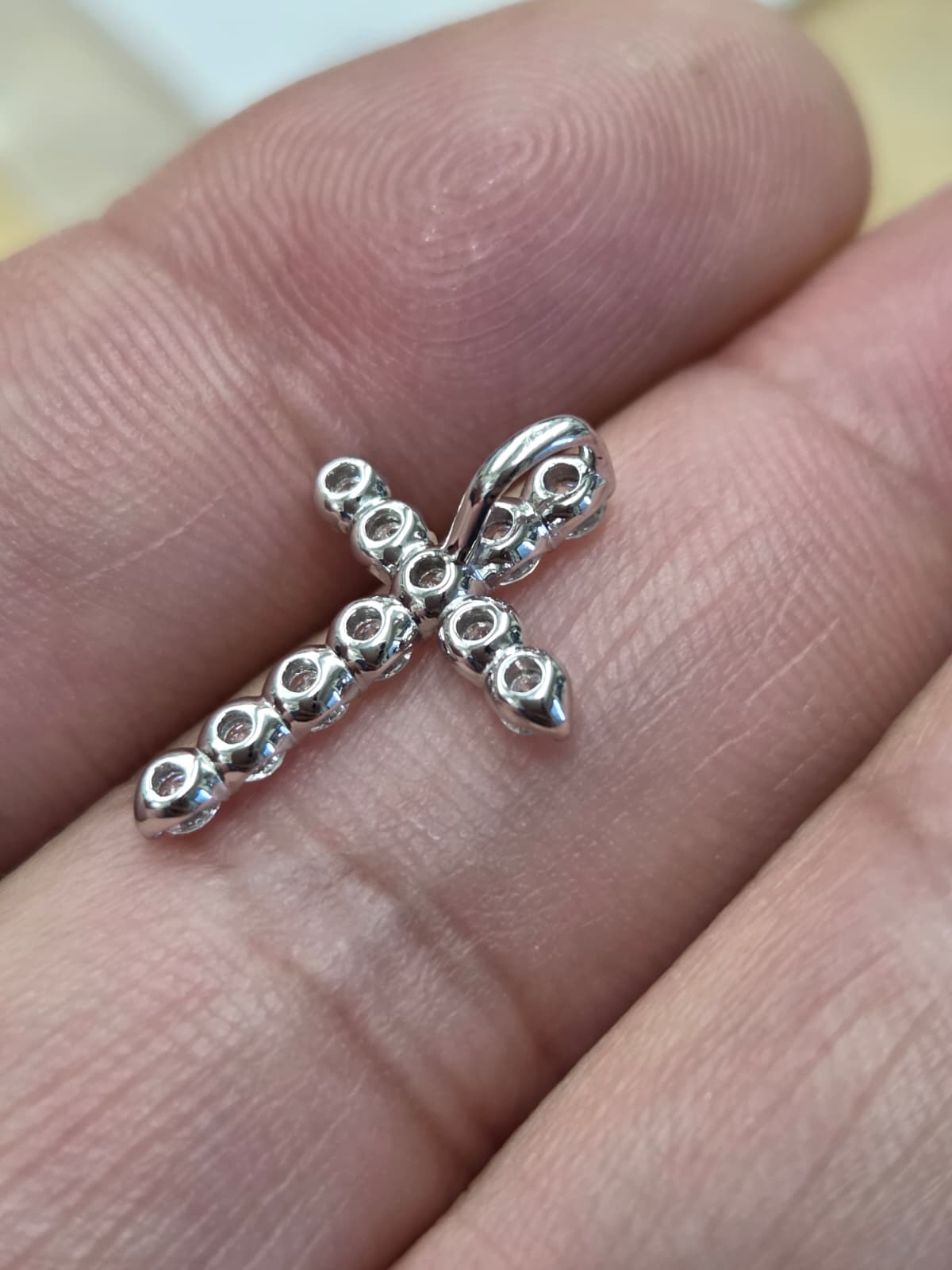 Lab Diamond Cross Pendant