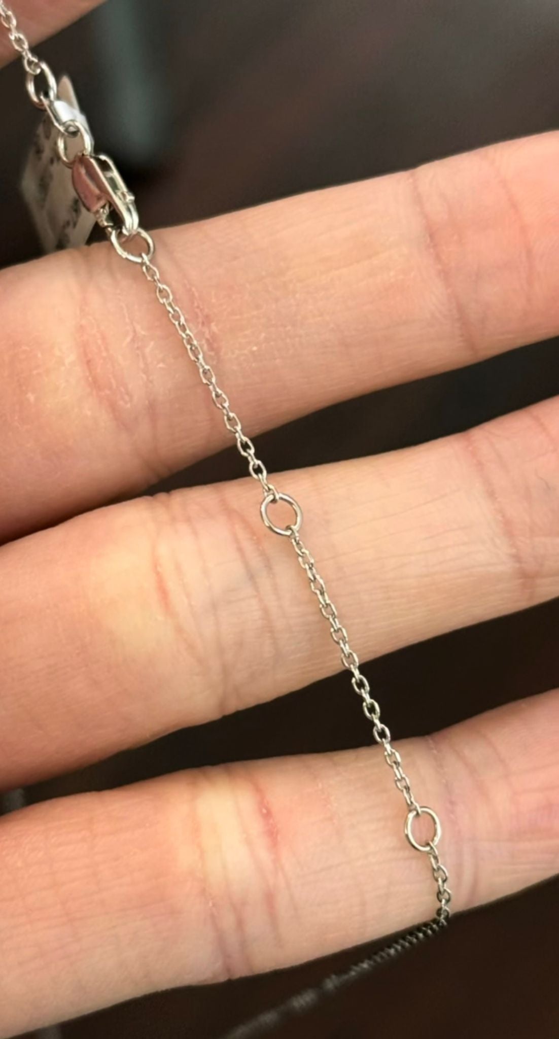 White Gold Lab Diamond Necklace