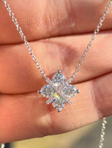 White Gold Lab Diamond Necklace