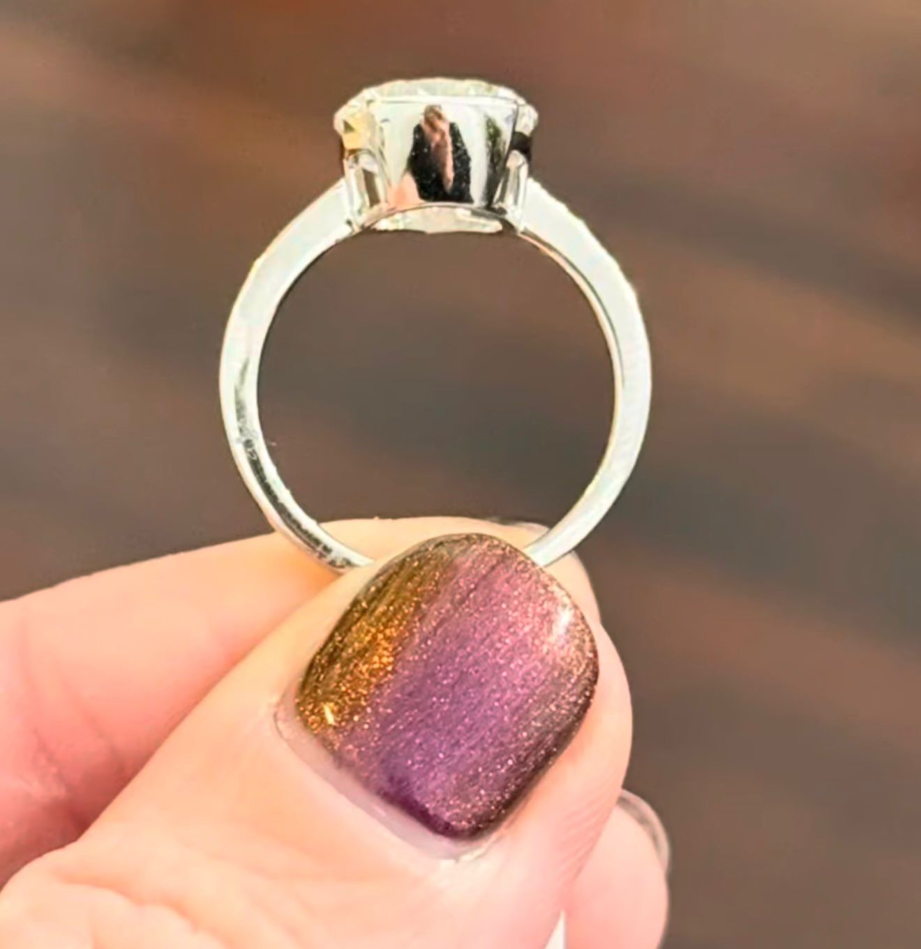 White Gold 5.21cts Pear Shape Lab Diamond Ring