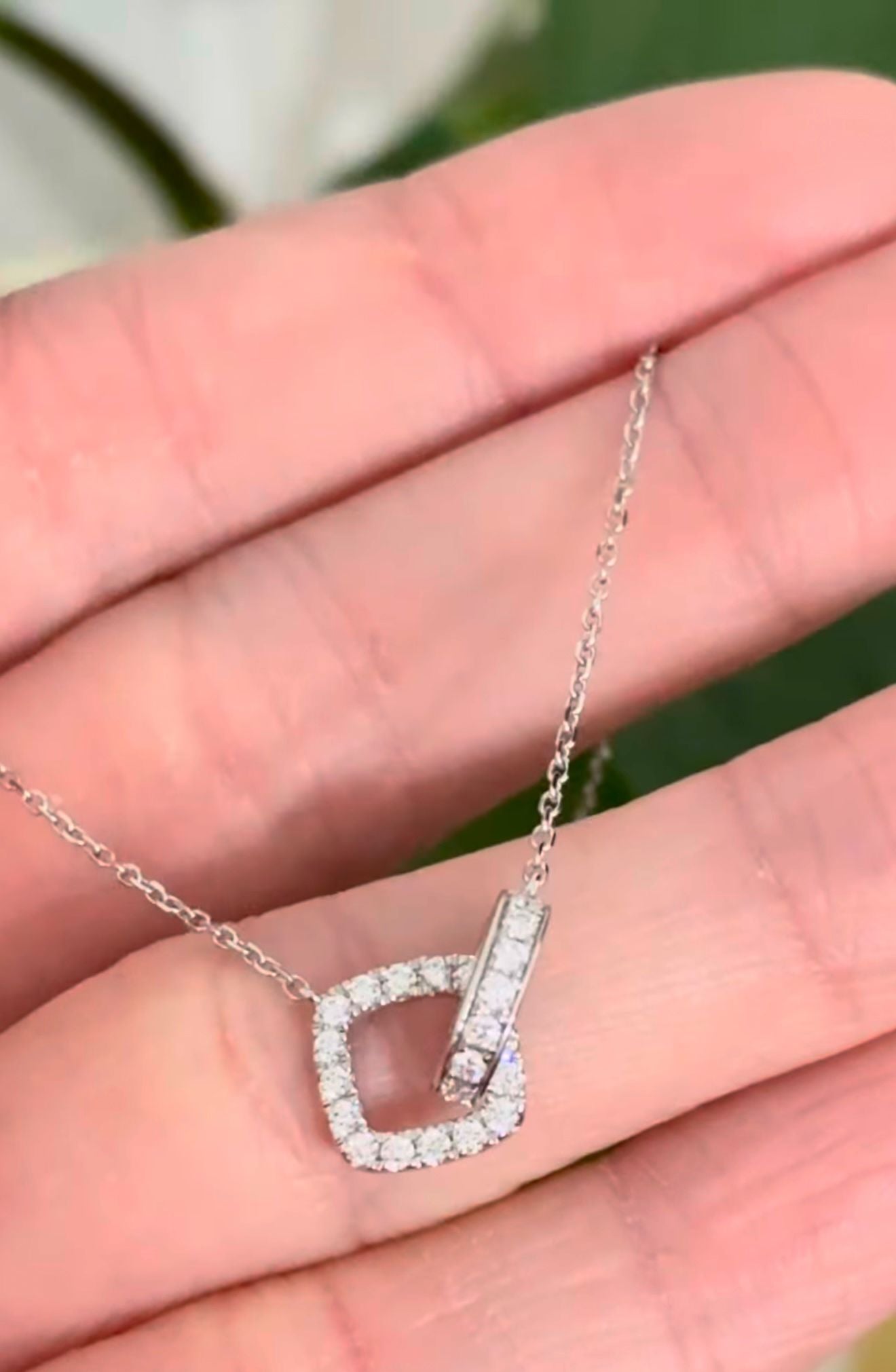 White Gold Diamond Necklace