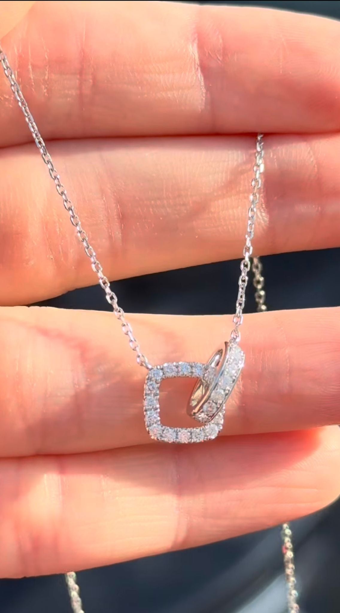White Gold Diamond Necklace
