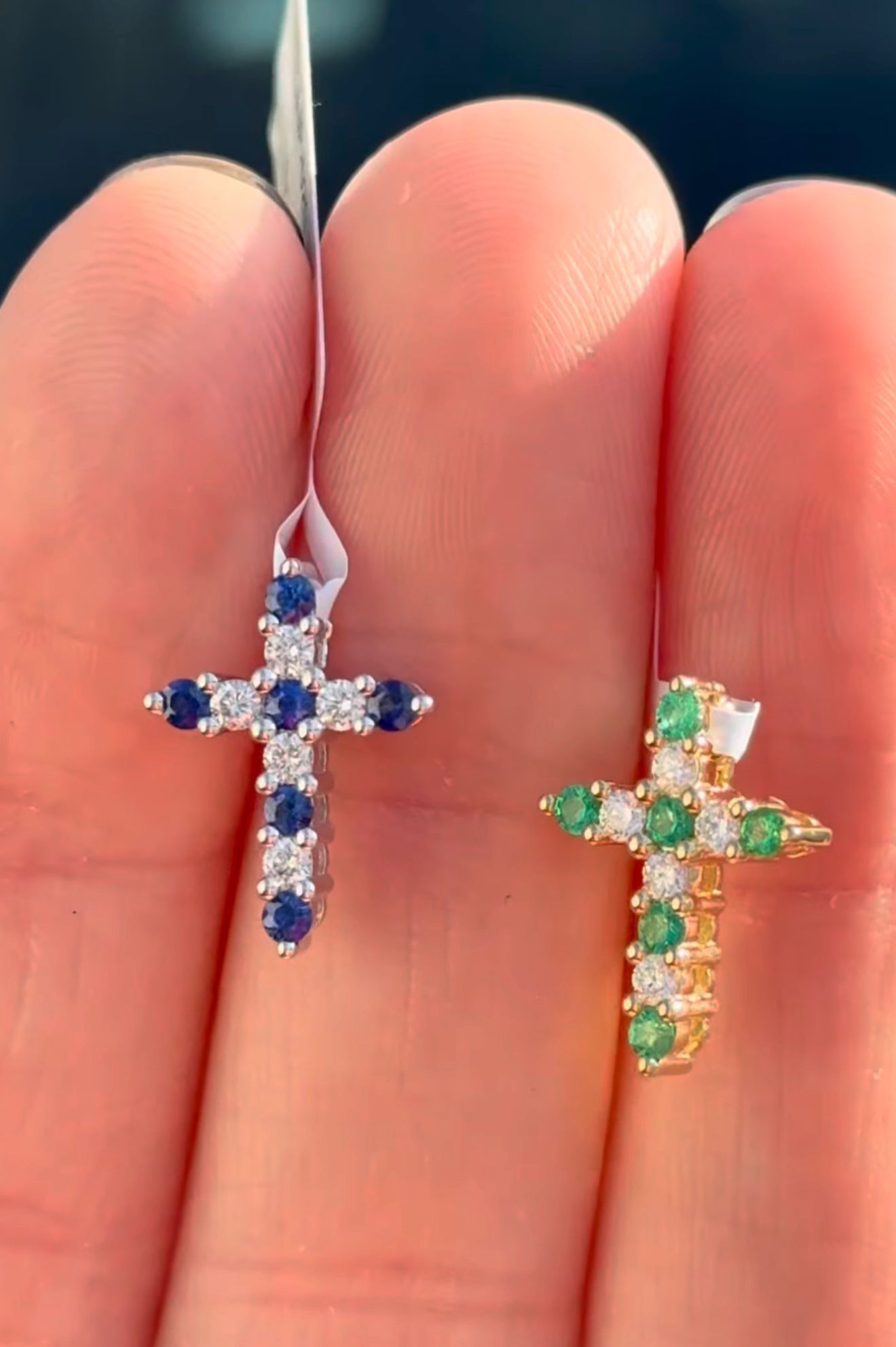 14K Gold Cross Pendants