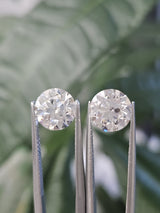 IGI 2.52CT OLD EUROPEAN CUT PAIR E VS1