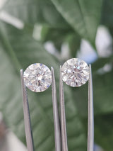 IGI 2.50CT ROUND PAIR D VS2