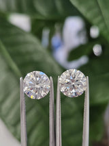 IGI 2.23CT ROUND PAIR D VS1