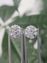 IGI 2.27CT ROUND PAIR E VS1