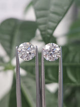 IGI 1.50CT ROUND PAIR D VS1
