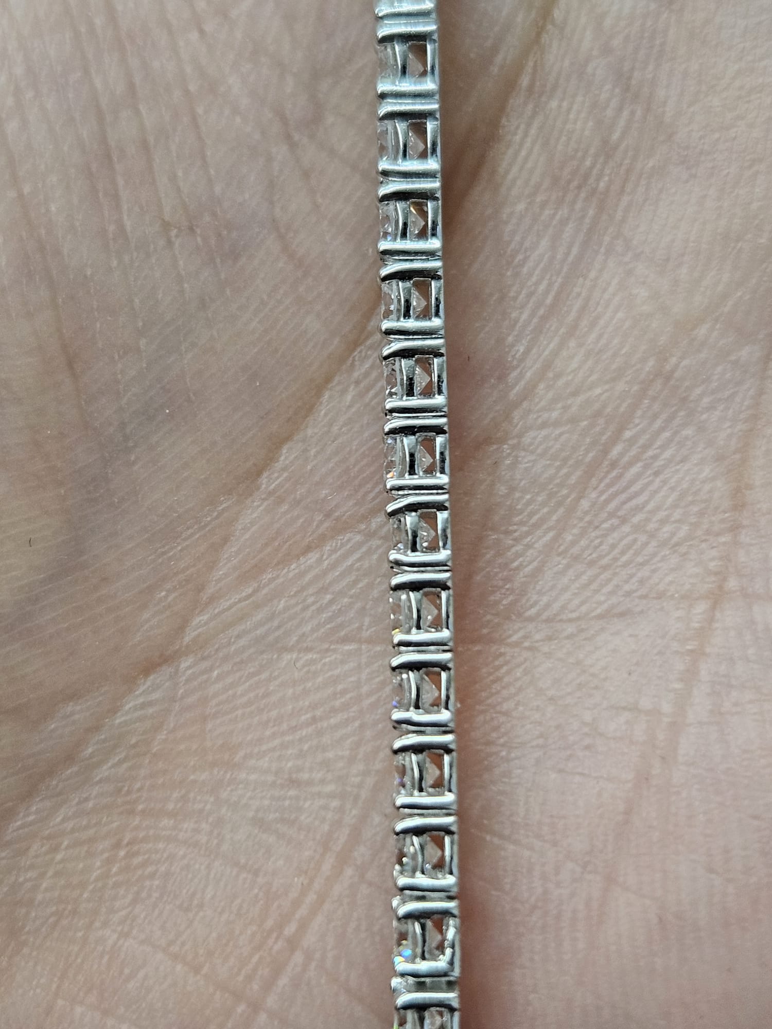 12.060cttw White Gold Lab Diamond 17" Tennis Necklace