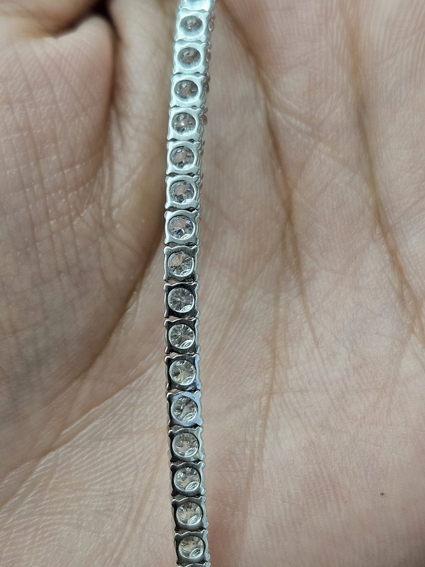 12.060cttw White Gold Lab Diamond 17" Tennis Necklace