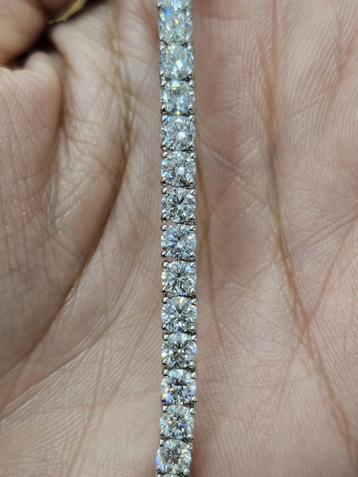 20.710cttw White Gold Lab Diamond 17" Tennis Necklace