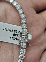 20.710cttw White Gold Lab Diamond 17" Tennis Necklace