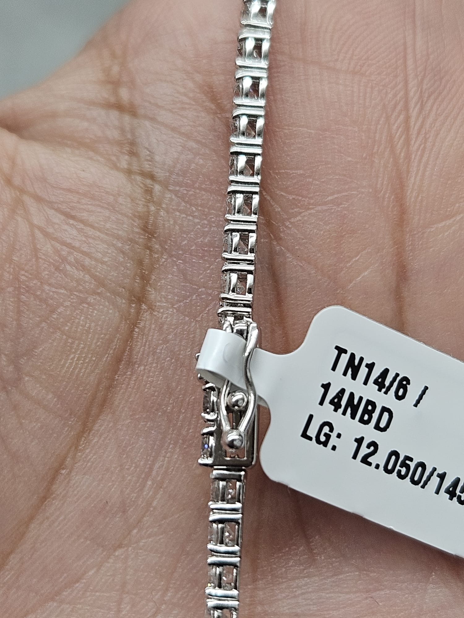 12.050cttw White Gold Lab Diamond 17" Tennis Necklace