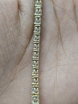 21.94cttw Yellow Gold Lab Diamond 17.15" Tennis Necklace