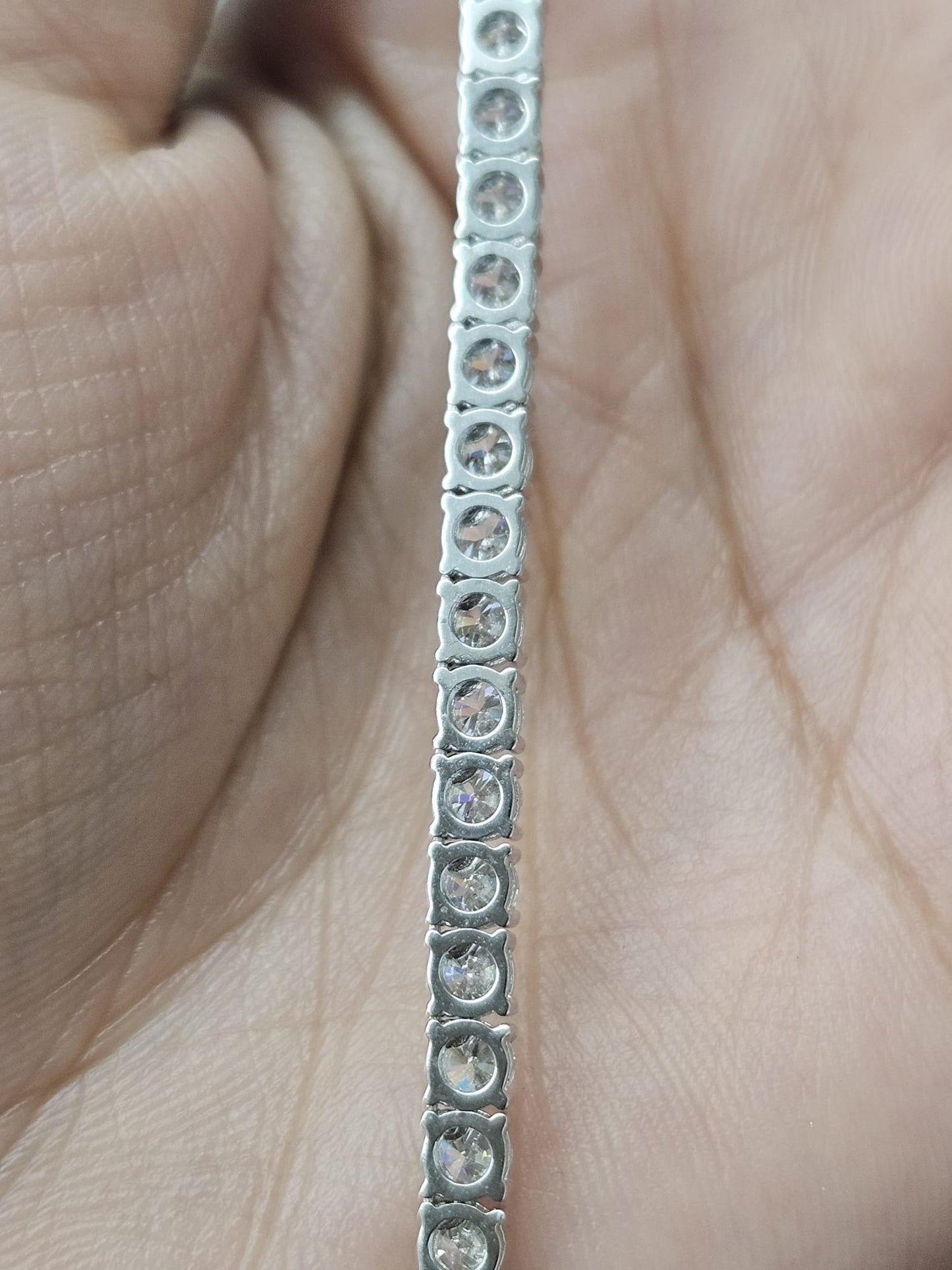 15.57cttw White Gold Lab Diamond 17" Tennis Necklace